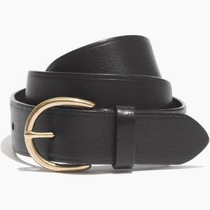 MADEWELL // Women’s perfect black leather belt M
